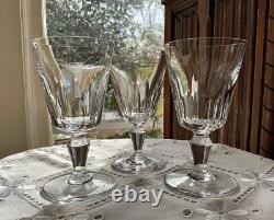 Baccarat France Biarritz Crystal Wine Glasses (3) c. 1951-1973