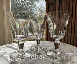 Baccarat France Biarritz Crystal Wine Glasses (3) c. 1951-1973
