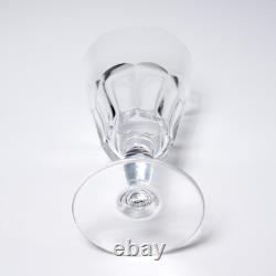 Baccarat France Bretagne Faceted Crystal Wine Glasses 9pc Lot 5.25h 3dia