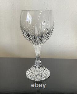 Baccarat France Clear Cut Crystal, Massena Wine Glass / Drinkware, 6.5 Height