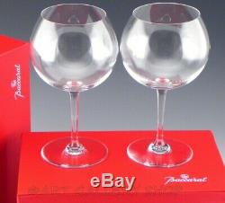 Baccarat France Crystal 7.5 TASTEVIN POMMARD BURGUNDY WINE GLASSES PAIR in Box