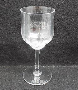 Baccarat France Crystal Capri Optic 6 Claret Wine Glasses, 6