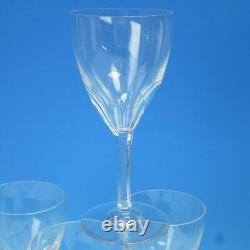 Baccarat France Crystal Cut Gonova 4 Claret Wine Glasses 6½ inches