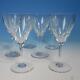 Baccarat France Crystal Genova 6 Claret Wine Glasses 6½ inches