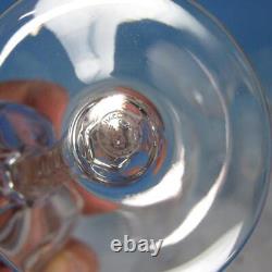 Baccarat France Crystal Genova 6 Claret Wine Glasses 6½ inches