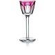 Baccarat France Crystal HARCOURT WINE RHINE GLASS pink Cut to Clear