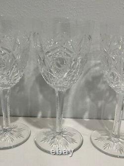 Baccarat France Crystal Lagny Pattern Set of 4 Large Wine Glasses / Goblets