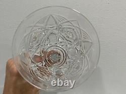 Baccarat France Crystal Lagny Pattern Set of 4 Large Wine Glasses / Goblets