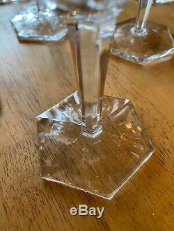 Baccarat France Crystal MALMAISON Lot Of 10- 6 3/4 WINE GOBLETS GLASSES