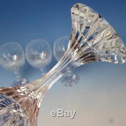 Baccarat France Crystal Massena 4 Footed Claret Wine Glasses 6 3/8 inches