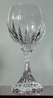 Baccarat France Crystal Massena Red Wine Glasses 7 1/2 Tall