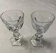 Baccarat France Harcourt Set Of 2 Crystal Wine Glasses 4.47 New Condition
