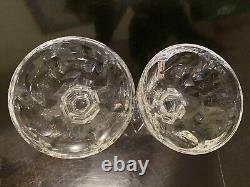 Baccarat France alcourt crystal coupe Wine Glasses 5 1/8 Pair (With Defect)
