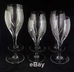 Baccarat French St Remy Crystal 2 Water Glasses, 4 Wine Goblets