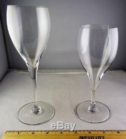 Baccarat French St Remy Crystal 2 Water Glasses, 4 Wine Goblets