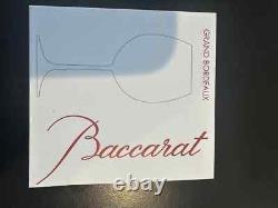 Baccarat Grand Bordeaux Glasses, Set of 2, New in Original Box