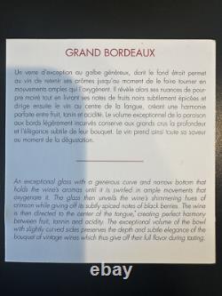 Baccarat Grand Bordeaux Glasses, Set of 2, New in Original Box