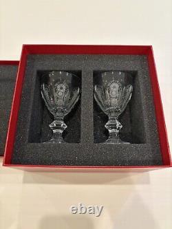 Baccarat Harcourt Etched Wine Glass Set By Marcel Wanders