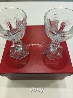 Baccarat Harcourt Etched Wine Glass Set By Marcel Wanders