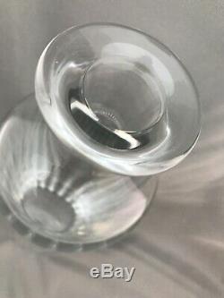 Baccarat Harmonie Crystal Whiskey Wine Decanter Stopper Signed Blown Glass 12.6
