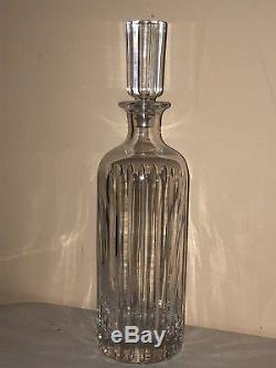 Baccarat Harmony Round Glass Crystal Wine Liquor Whisky Decanter & Stopper