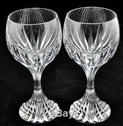 Baccarat Massena 5.9 White Wine Glasses 2 STEMS
