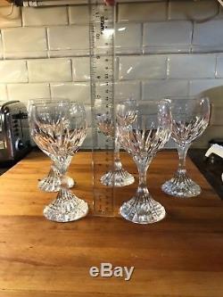 Baccarat Massena 5 Crystal Water Wine Goblet Glass