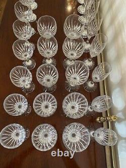 Baccarat Massena Water Wine Champagne Goblets 30 Pieces