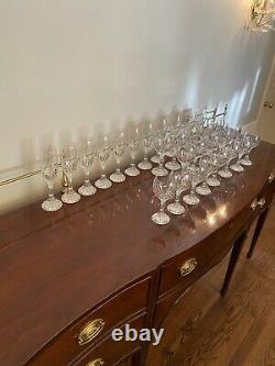 Baccarat Massena Water Wine Champagne Goblets 30 Pieces