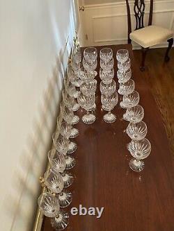 Baccarat Massena Water Wine Champagne Goblets 30 Pieces