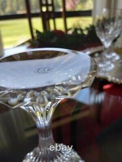 Baccarat Messena Clear White Wine Goblets Set of Six. Beautiful Collection