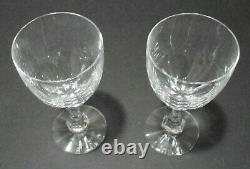 Baccarat Monaco Pair Of Excellent Crystal Glasses Complete With Boxes & Bag France
