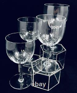 Baccarat Montaigne Optic Crystal 5-7/8 Tall Claret Wine Glasses FOUR (4)