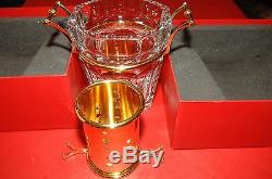 Baccarat Moulin Rouge Crystal Champagne/Wine Bucket with Gilded Fittings