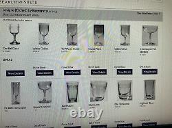 Baccarat NWT Sevigne pattern vintage crystal wine glasses with box