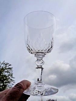 Baccarat Nemours 6 Wine Crystal Glasses 6 Verres A Vin Cristal Taillé Richelieu