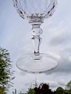 Baccarat Nemours 6 Wine Crystal Glasses 6 Verres A Vin Cristal Taillé Richelieu