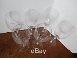 Baccarat Paris ST. REMY Crystal 8 3/8 Tall Wine Water Goblet - Set of SIX