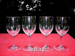 Baccarat Perfection 4 Wine Water Crystal Glasses Verres A Vin A Eau Cristal Unis