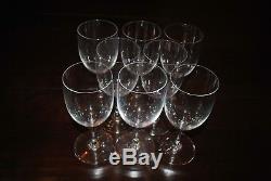 Baccarat Perfection Claret Red Wine Glasses, Blown Crystal Set of 8
