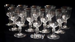 Baccarat Provence set of 12 water goblets and 11 wine glasses