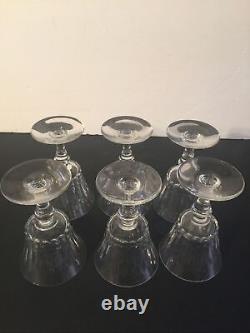 Baccarat Set Of Six Piccadilly Wine Glasses No Chips