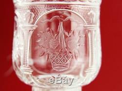 Baccarat Super Rare Hand Made Vallee Red Wine #3 Crystal Glass France New Box