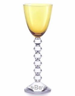 Baccarat VEGA Rhine Wine Glass Amber French Crystal 9 #2100909 New