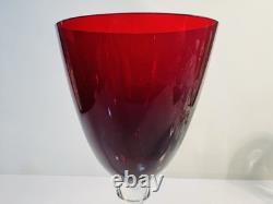 Baccarat Vega Fortissimo Red Crystal Wine Goblets Glasses 5 Available ALL MINT