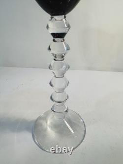 Baccarat Vega Fortissimo Red Crystal Wine Goblets Glasses 5 Available ALL MINT
