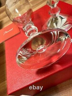 Baccarat Vega Wine Glasses Set of 2 Crystal Pair Glass Champagne With Box New