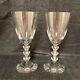 Baccarat Vega clear crystal wine glasses, set of two pairs /USED