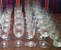 Baccarat crystal' Nancy' glasses 6 Per Set /Per Style