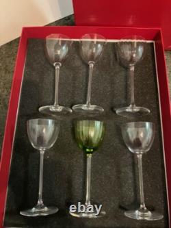 Baccarat crystal wine glasses set